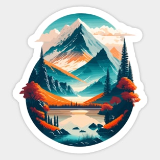wild camping, adventurer, adventure hiking, design v3 Sticker